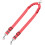 Reflective Strips Double Head Dog Leash Two Dog Stable-Red 1