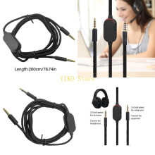 K32C Fest- und Flexible Audiokabel für G433 G233 GPRO X Gaming-Headsets 200 cm