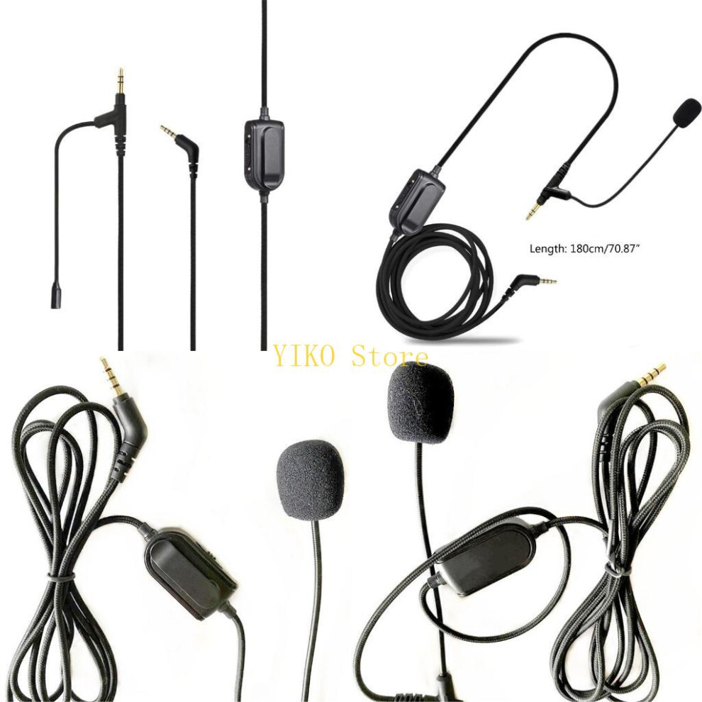 K32c Headphone Cable With Microphone For Boom Gaming Earphone V-Moda Crossfade 6935161436389