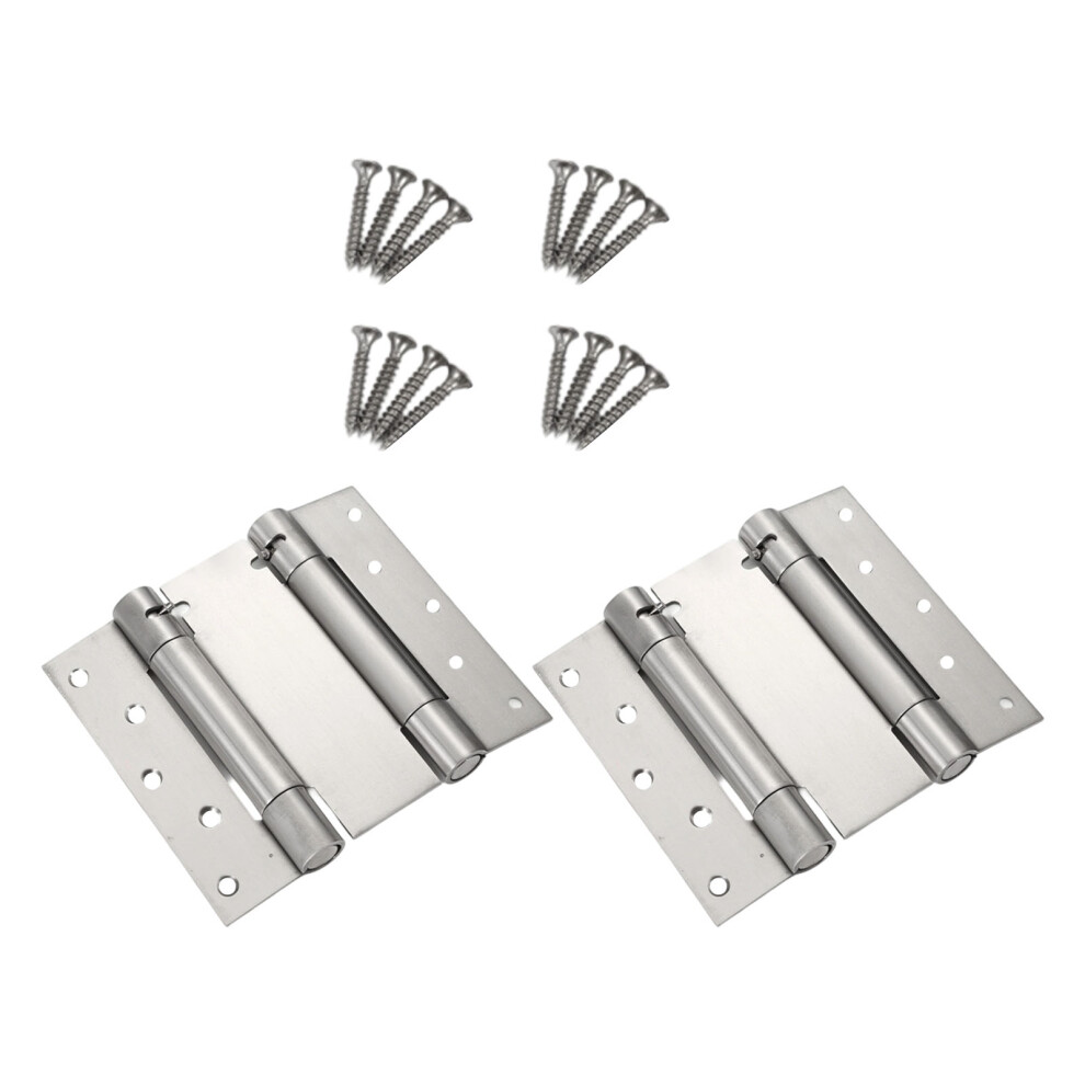 Reversible Auto Close Spring Hinges Strong -6 Inches Brushed 7732000543227