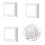 Waterproof Deck Post Sleeve Strong Column Wrap Base for-8PCS 6