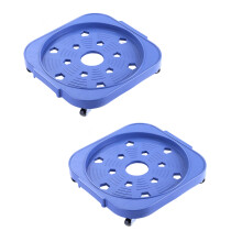 Rotating Propanes Cylinder Stand With Wheel-Blue Without brakes