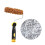 3Pcs 6Inch Paint Roller Covers and Frame for Wall and Ceiling 5