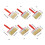 4Pieces Practical Brushes For Solvent Base Coatings Smooth-140 4