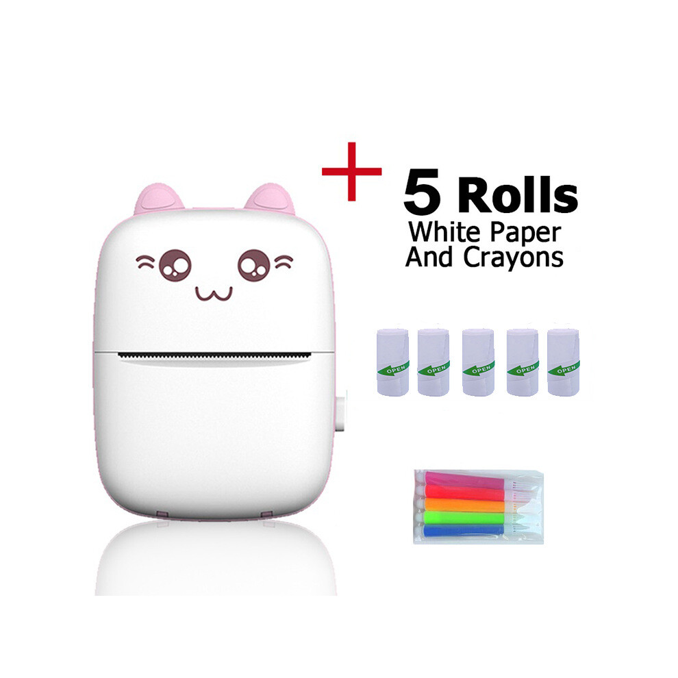 Print Anywhere Anytime Mini Printer, Ideal Gift For Kids And Adults Portable Printer Wireless Bluetooth Connection Inkless Thermal Printer For Notes P 9468298202468