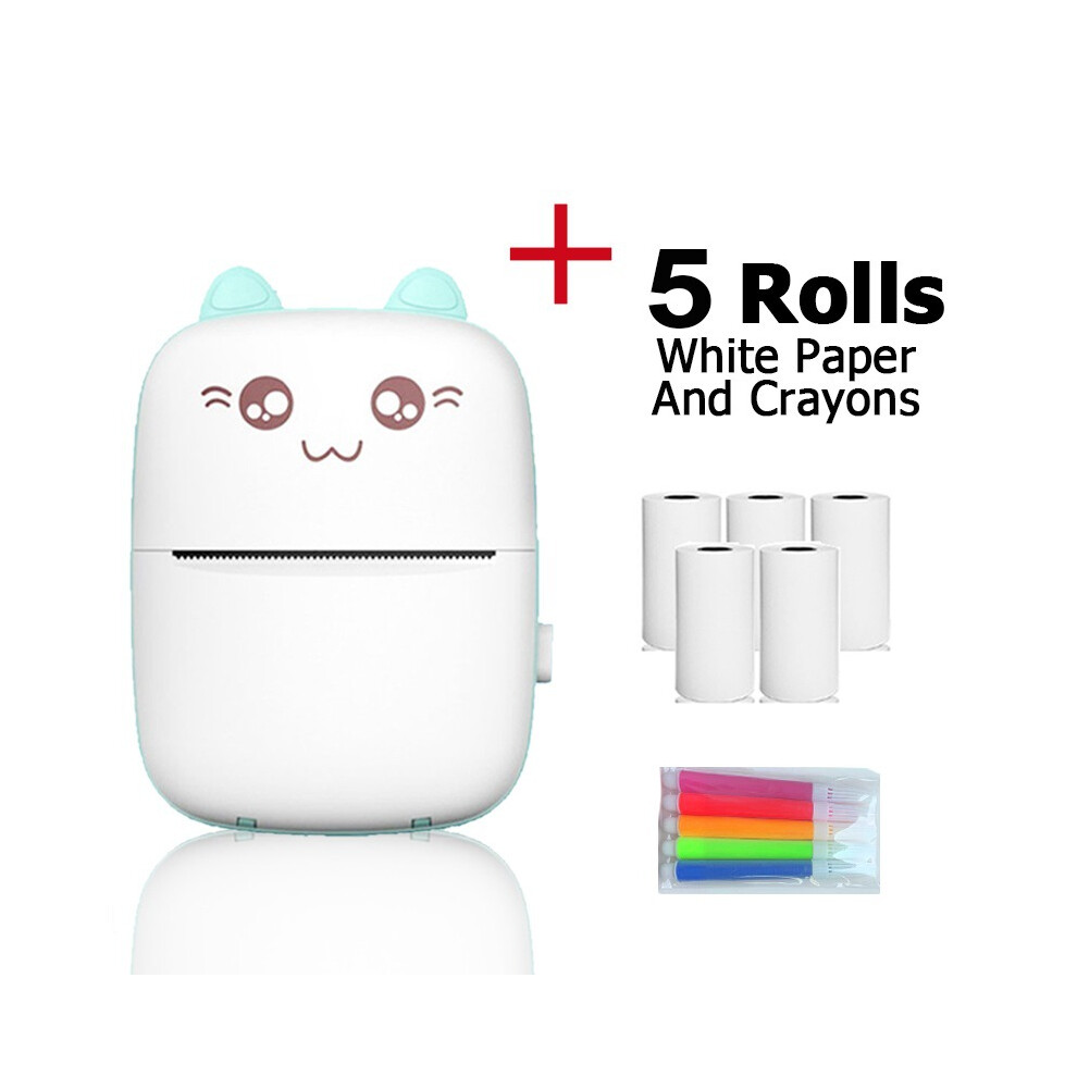 Portable Printer For Smartphones, Mini Pocket Printer Wireless Bluetooth Connection Inkless Thermal Printer For Photos Receipts Notes Labels, Fast 9468298536655