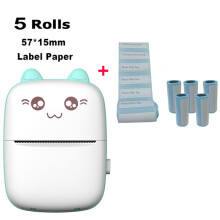 Imprimante portable sans fil Bluetooth, idéale pour imprimer partout et à tout moment. Mini imprimante thermique sans encre pour notes, cadeau