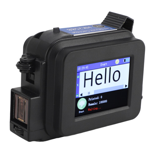 Portable Printing Machine Print Code Date Label With Fast Drying Ink Compatible For Metal Glass Plastic For Touchscreen Edit Directly Use 2
