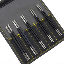 Stone Carving Tools Set 10Pcs Carbon Steel for Precise Lettering and Multiple Graver Styles