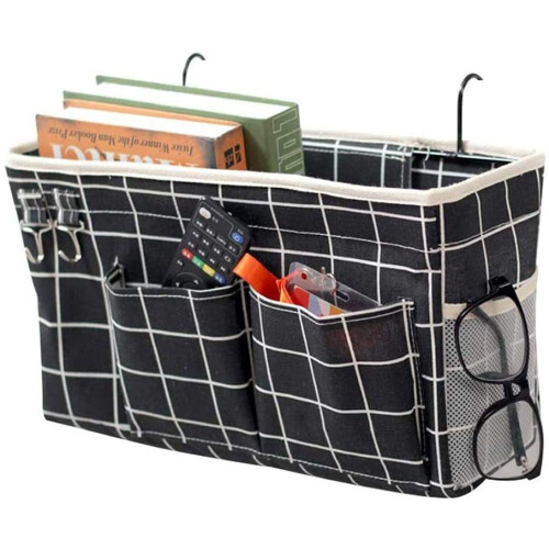 Canvas & Iron Crafted Hanging Storage, Your Multi-Scene Application Bedside Caddy
