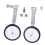 Bicycle Stabilizers 1 Pair Metal Support Kit Silver Compatible With Training Wheels 1