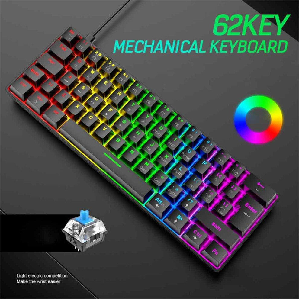 Compact Gaming Keyboard, Innovative 60% Mini Design, Ergonomic Layout With Mechanical Feel, Hotswap Gateron Optical Switches, For Gamers & Brown 9128293481182