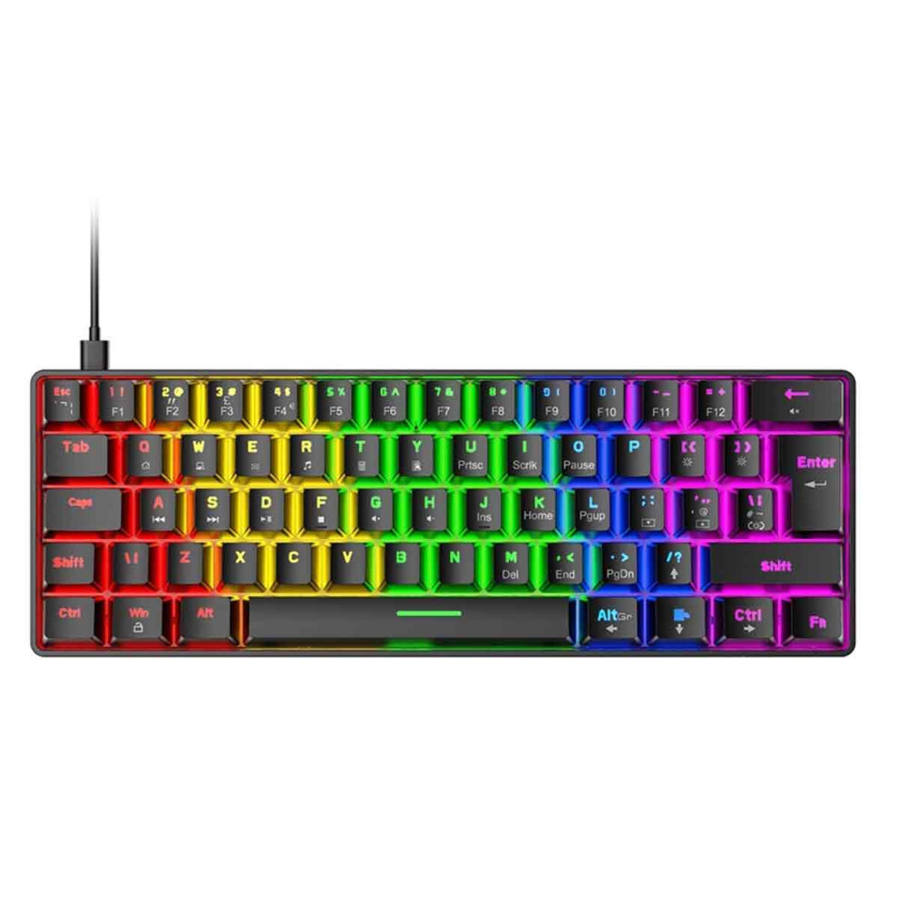 Gaming Keyboard, Compact 60% Form Factor, Chroma Rgb Lighting, Snap Tap, Mechanical Switches, Doubleshot Pbt Keycaps, Ngenuity Software 9405630519617