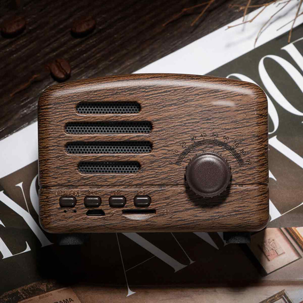 Vintage Inspired Crystal Sound Retro Radio, Portable Bluetooth Speaker, Classic Retro Design For Timeless Elegance 9128293481144
