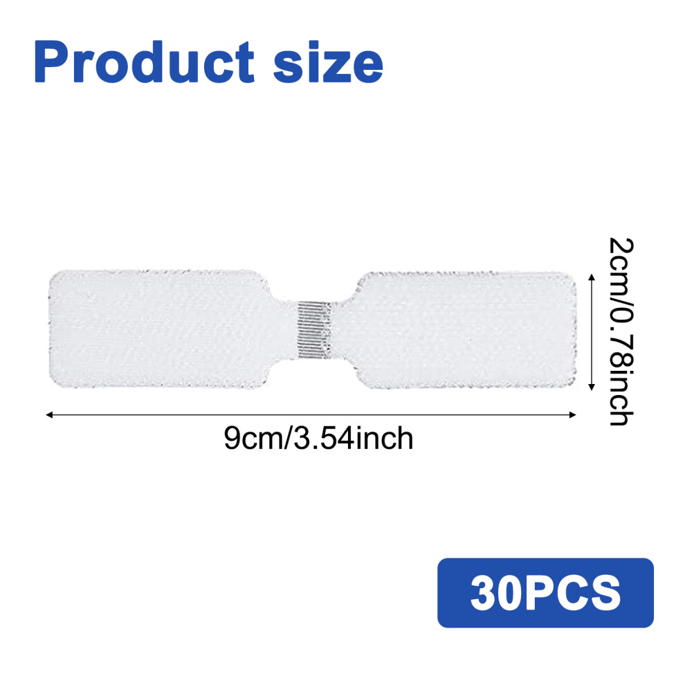 Hook And Loop Strips, Reusable Durable Fasteners For Organizing Cords At Home, School, Office (30Pcs) 9128293481670