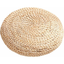 Coussin de sol tatami de style japonais, fabriqué artisanalement, en paille de jonc naturelle tressée et rembourrée, écologique, respirant,