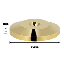 Pure Copper Shockproof Speaker Floor Pad, Adjustable Height HiFi Quality Isolation Stand Feet for Universal Speaker Dampening Pins, Protect Your