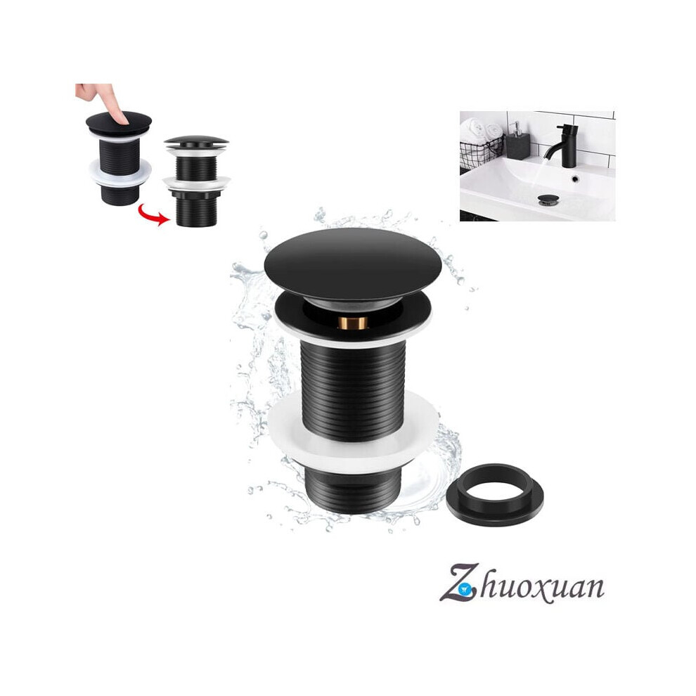 Pop-Up Drain For Bars, Multi-Layer Electroplating Process Freestanding Bathtub Drain Stopper, Easy Installation Home Restaurant Bathtub Drain, 9128293069786