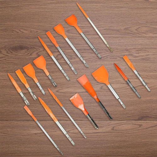 Hammer Chisels Bits Pneumatic Hammer Chisel Set For Floor Scraper Tile Thinset Removal Adhesive Scaling Spring 1