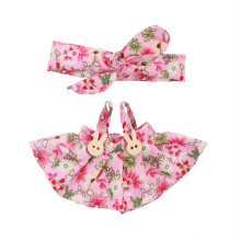 Charme poppenkleding jurk met haarband voor 17 cm pop scène-2187