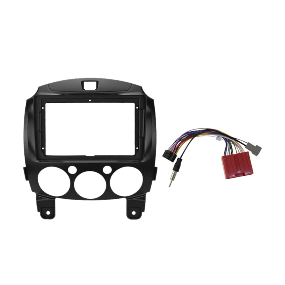 Mazda 2 Demio 20072014 9Inch 2Din Car Dashboard Frame Dvd Panel Radio Audio Harness Fascia Frame 9189345180613