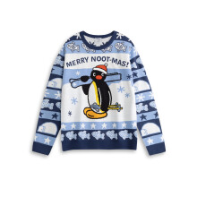 Pingu Christmas Jumper (Unisex Blue)