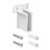 6Pcs Sturdy Plastic Shelf Brackets for Closet Storage Systems 4