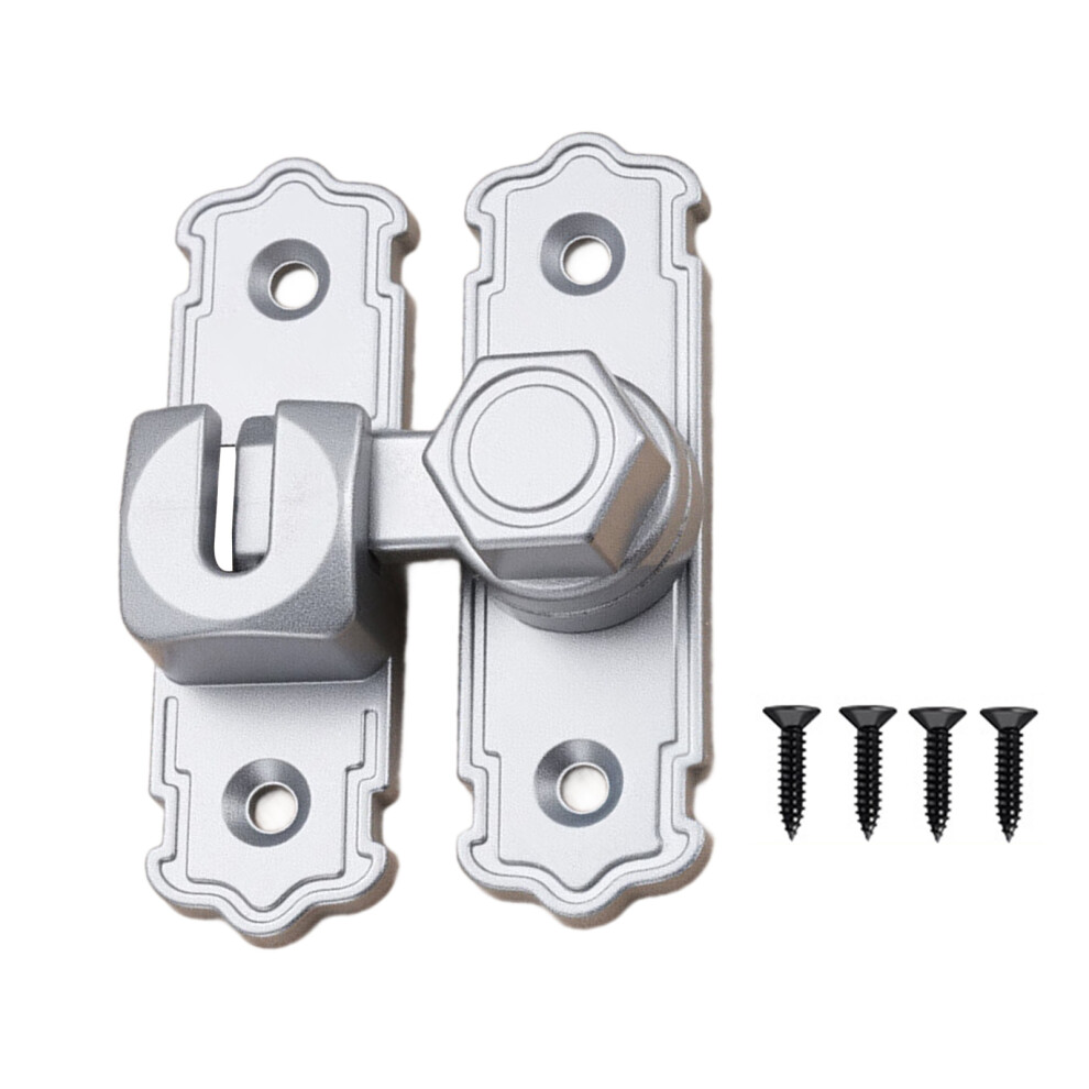 Secure Barn Door Latches Heavy Duty Aluminum Sliding-Silver 7732000546921