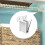 6Pcs Sturdy Plastic Shelf Brackets for Closet Storage Systems 5