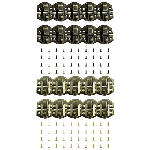 Lockable Metal Hasp Closures for Container Jewelry-Yellow 1