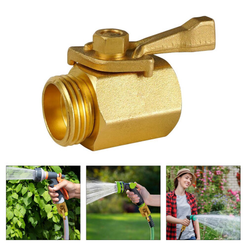 High Performances Solid Brass 3/4Inch Garden Hose Valves With 1