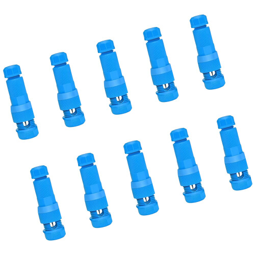 10 Stück Schnelldurchdringungsstecker-Blau