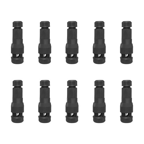 10 Stück Schnelldurchdringungsstecker-Schwarz