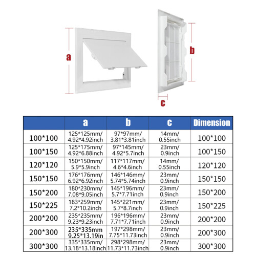Access Panel Inspection Hole ABS Access Door Universal-150x225 1
