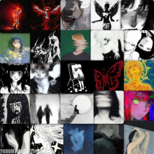 59pcs Grotesque Diablo Style Stickers for Daily Aesthetic Scrapbook Craft Supplies Mobile Phone Case Water Cup Skateboard Guitar