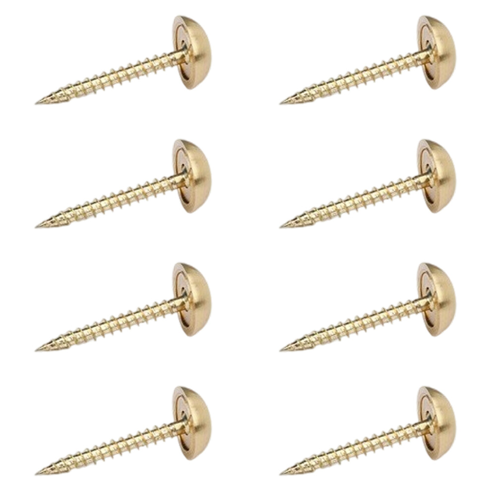 8Pieces Sturdy Brass Fastening Screws With-13Mm Brass Color 7732000548192