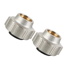 2Pcs 15mmx3/4inch Brass Pipe Connection Nut Pipe Fitting Hose