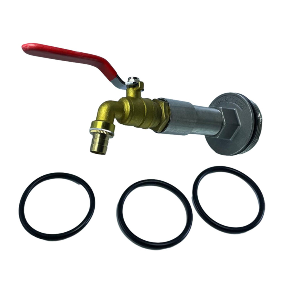 Timely Drum Faucet With Gaskets 2Inch Stainless Steel Garden Drum 3228207696575