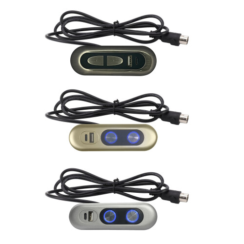 Interrupteurs électriques inclinables pour canapé, avec-noir 1