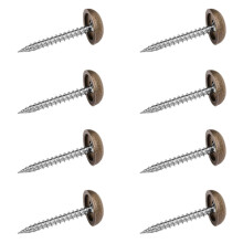 Practical Furniture Decoration Brass Screw Set Dome-13mm bronze
