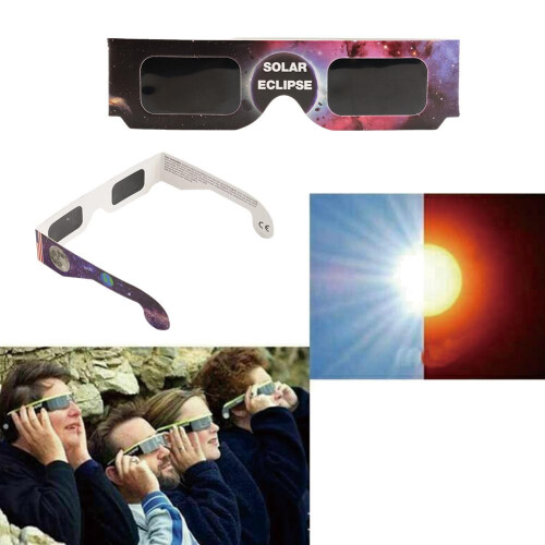 Random Color Solar Eclipse Glasses Paper Material Annular Solar Eclipse Total Solar Eclipse Observation Glasses Party Accessory 1