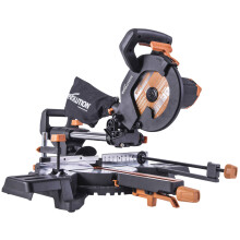Evolution Power Tools R210SMS-300+ Sliding Mitre Saw with Multi-Material Cutting, 45 Degree Bevel, 50 Degree Mitre, 300 mm Slide, 1500 W, 230 V R210SM
