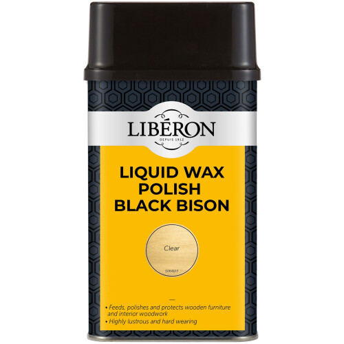 Liberon Liquid Wax Polish Black Bison - Clear - 500ml