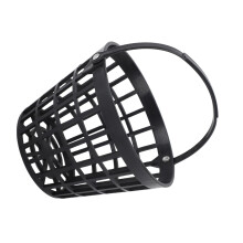 Schwarzer Nylon-Golflballkorb mit Griff für 50 Stück, Stadionzubehör
