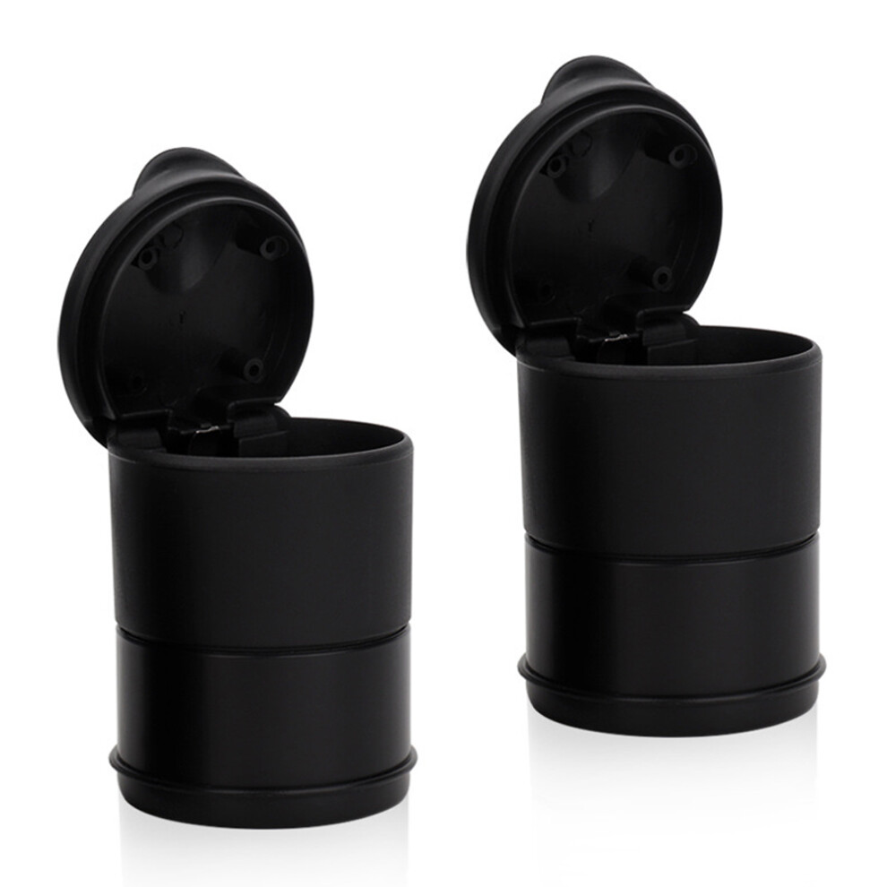 Elegant Portable Car Ashtray, Smokeless Self-Extinguishing Windproof Detachable Cup-Sized Car Trash Can Organizer For Office, Home, Vehicle 9468298630599