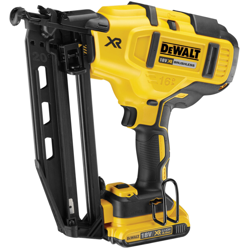 DeWalt DCN660D2-GB Cordless XR Brushless Second Fix Nailer 18 Volt 2 x 2.0Ah Li-Ion