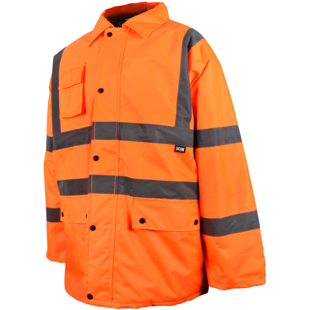 Scan - Hi-Vis Motorway Jacket Orange - L (44In) 5023969005966