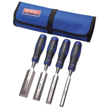 Faithfull Soft Grip Chisel Set in Fabricl Roll (4 Piece)