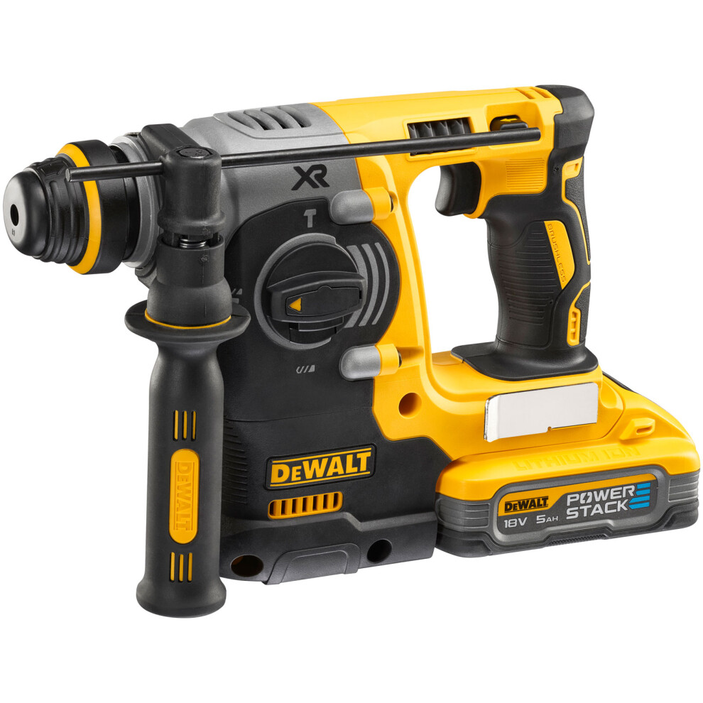 Dewalt Dch273h2t 18V Xr Sds Brushless Rotary Hammer Drill 5Ah Powerstack Battery