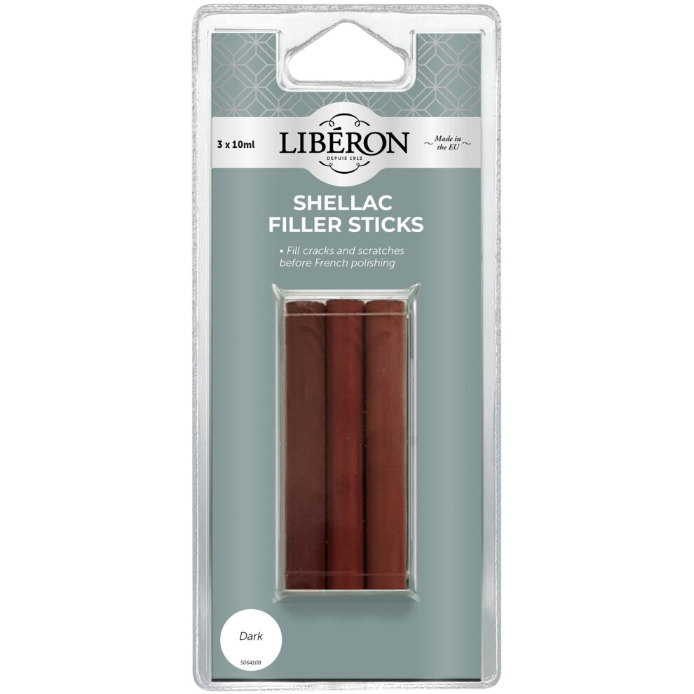 Liberon Shellac Filler Sticks Set Of 3 (Dark) 3282391063919